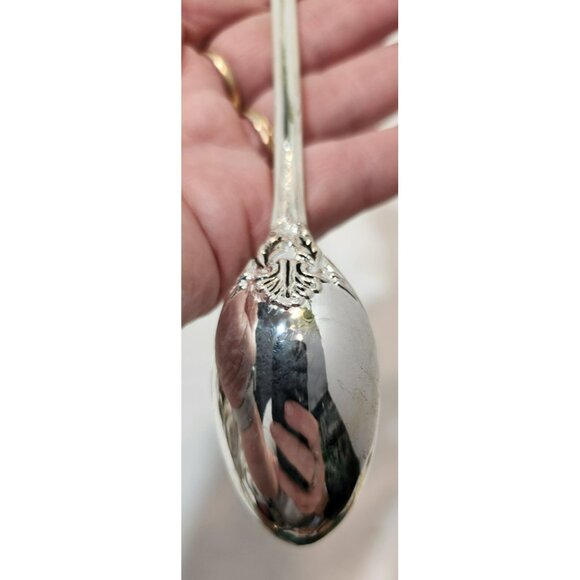 Vintage F B Rogers Silverplate French Rose Iced Tea Spoons 7 3/4" - Picture 7 of 12